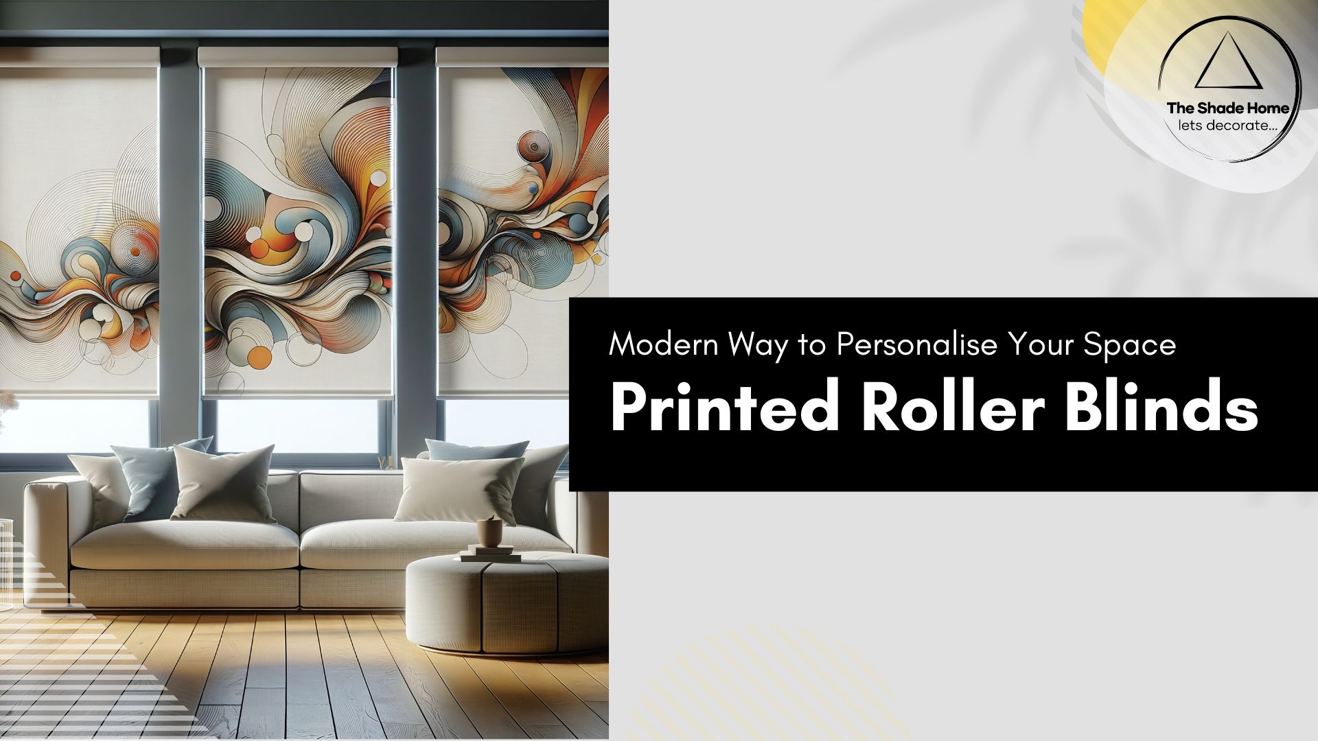 printed roller blinds by The Shade Home