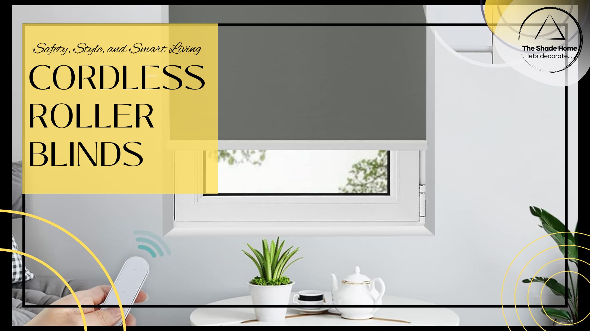 Cordless roller blinds by The Shade Home