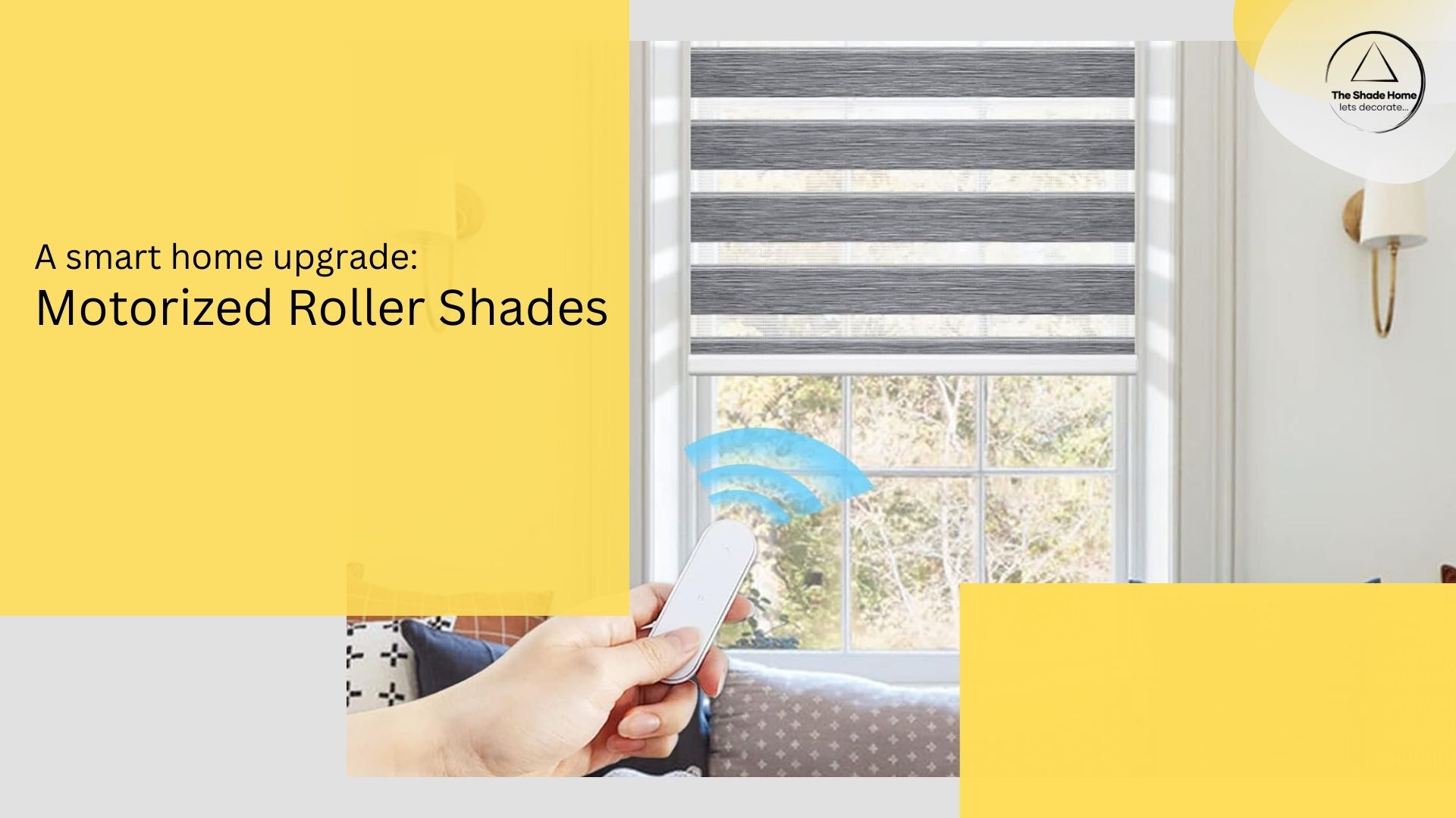 motorized roller shades by The Shade Home