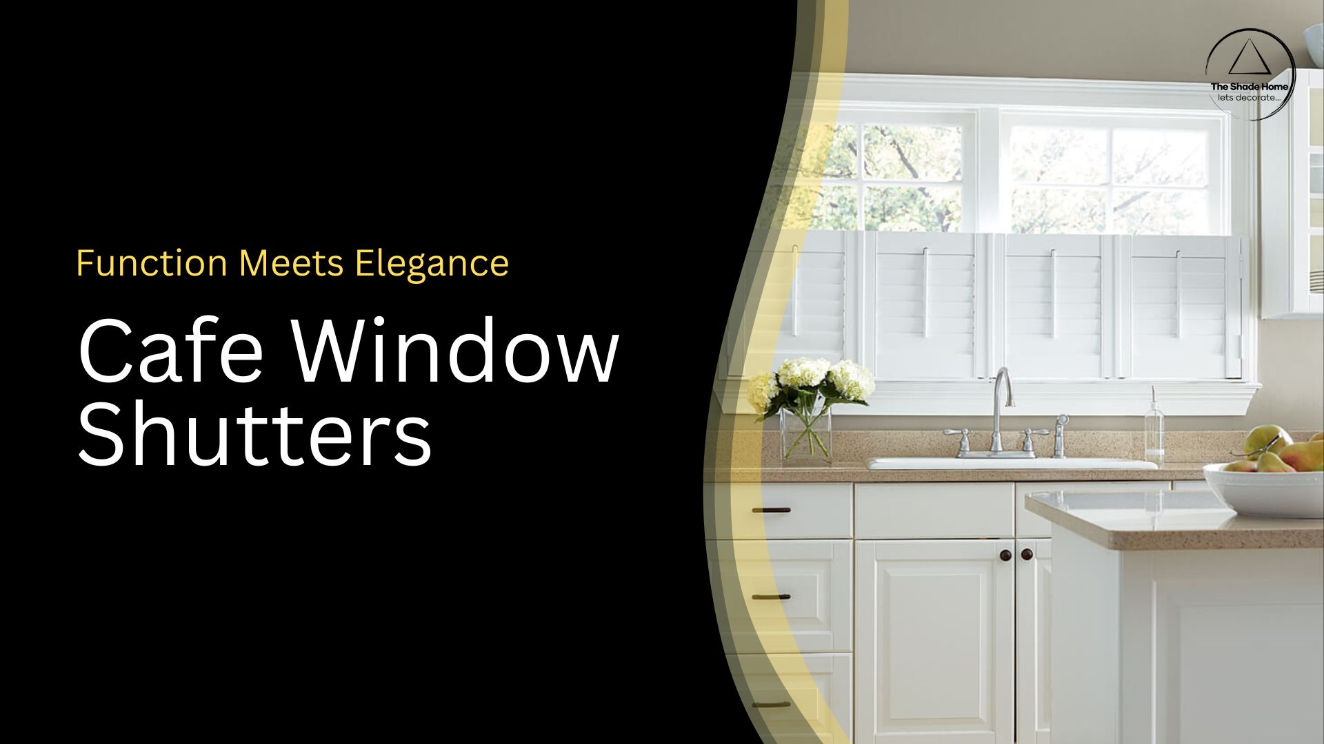 Cafe window shutters by The Shade Home