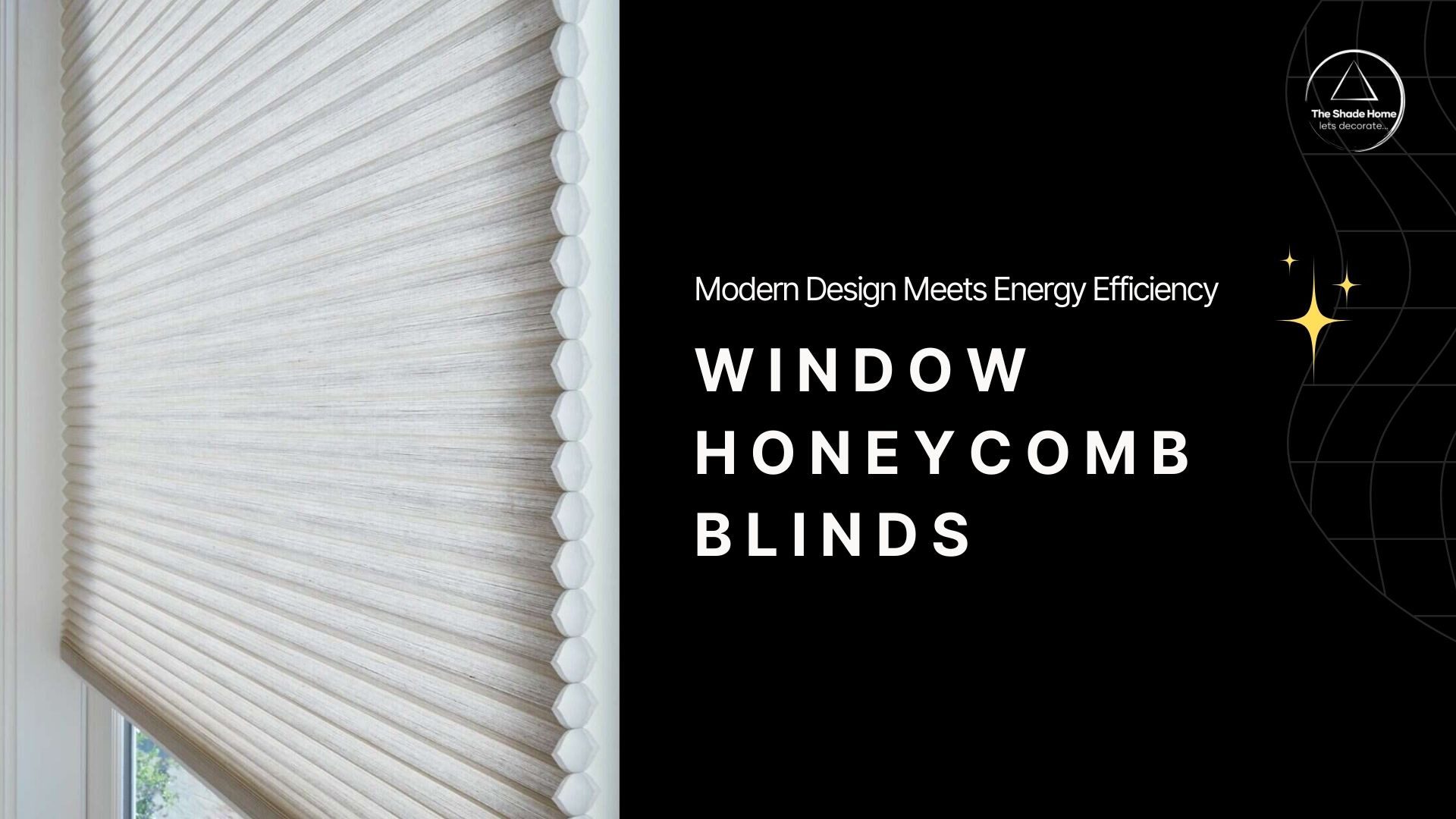 Window honeycomb blinds by The Shade Home