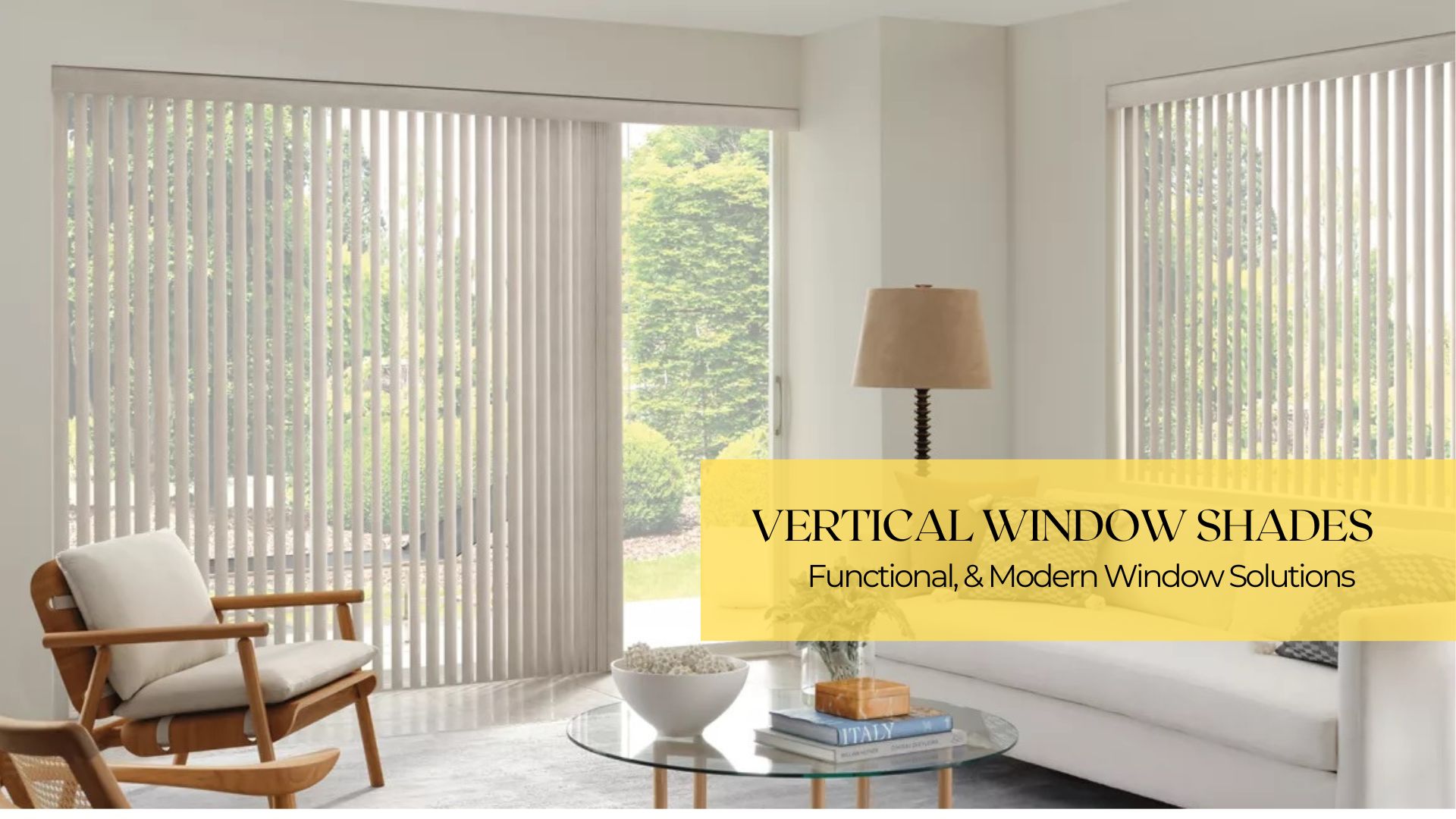 Vertical window shades by The Shade Home