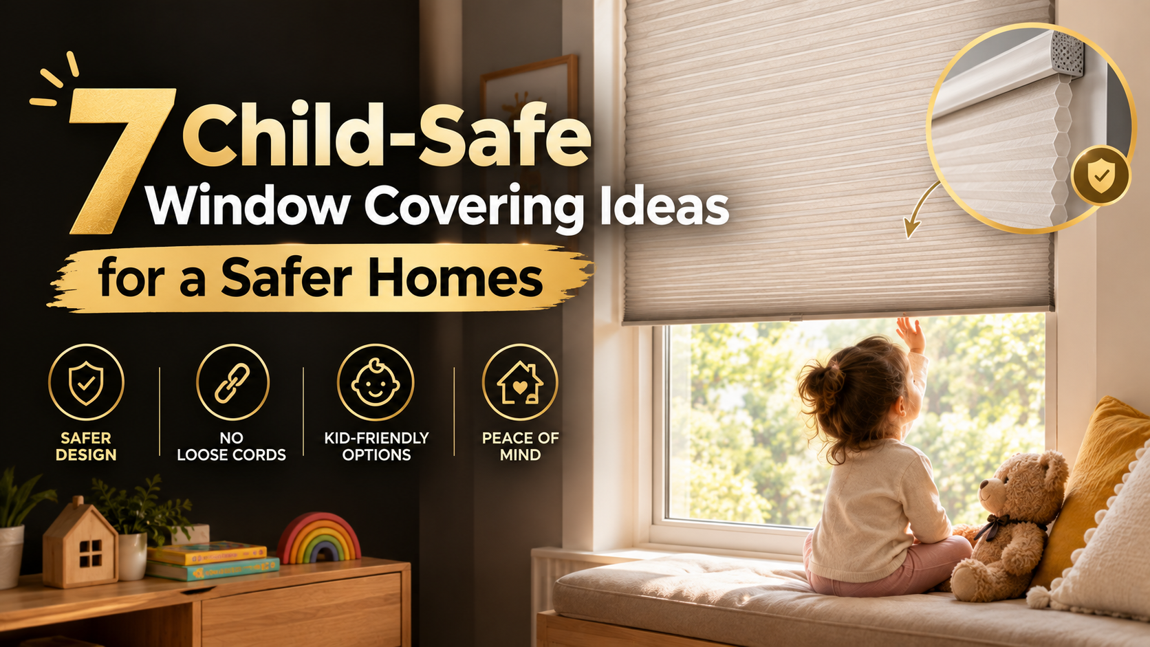 Child-safe window covering | The Shade Home
