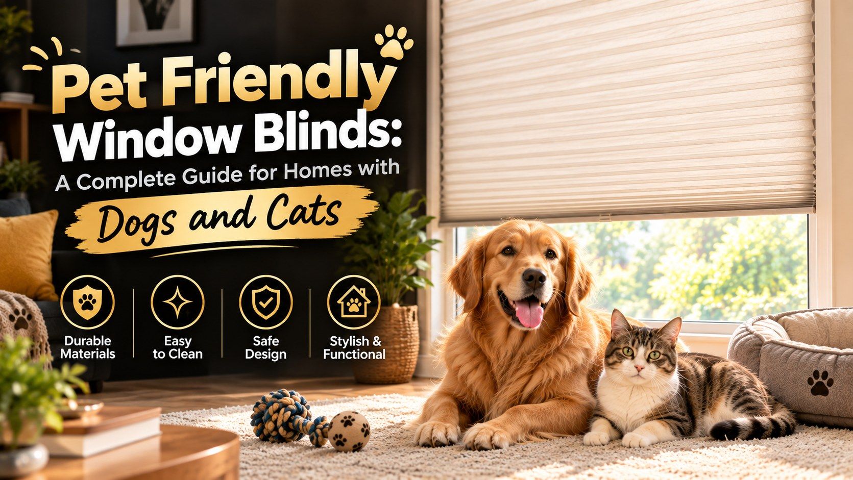 Pet Friendly Window Blinds | The Shade Home